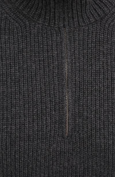 Шерстяной свитер ERIKA CAVALLINI серого цвета по цене 37200 руб., арт. W1/P/P1WB02, фото 5 Шерстяной свитер ERIKA CAVALLINI, арт. W1/P/P1WB02, фото 5