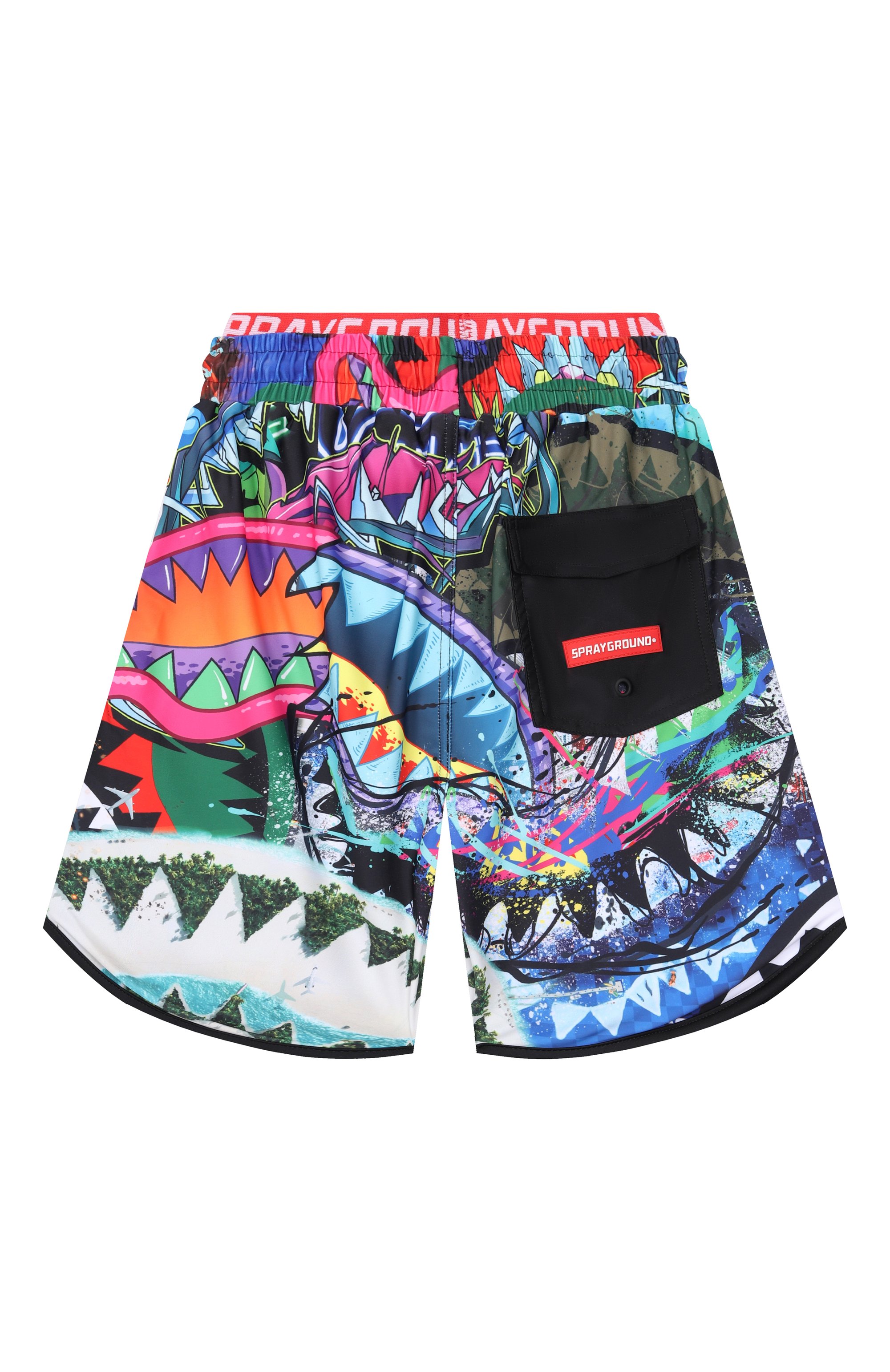 Плавки-шорты SPRAYGROUND, арт. SPY1315BLK/ALL THE SHARKS MIDI, фото 2