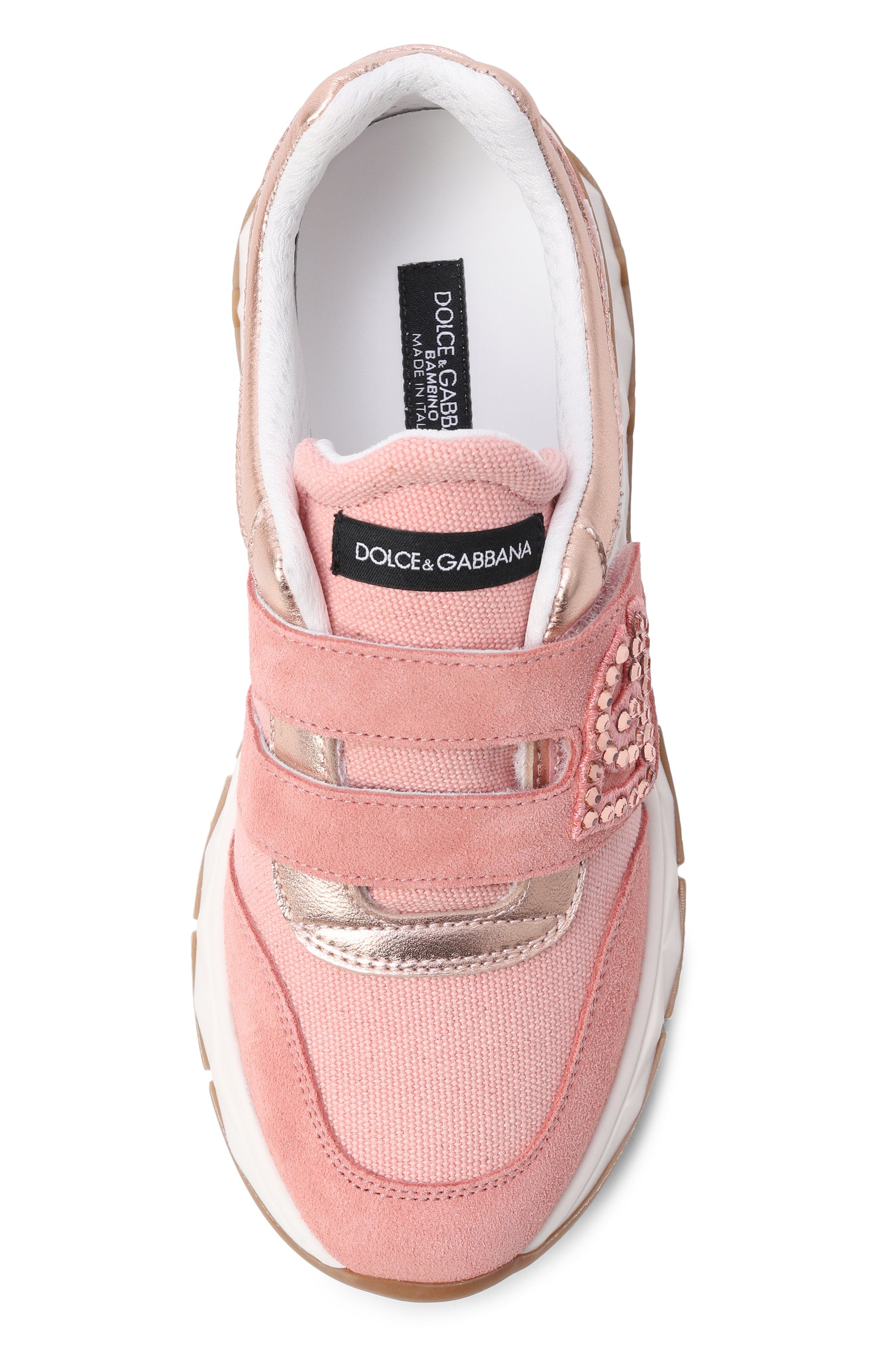 Комбинированные кроссовки dg running DOLCE & GABBANA, арт. D11407/AU428, фото 4