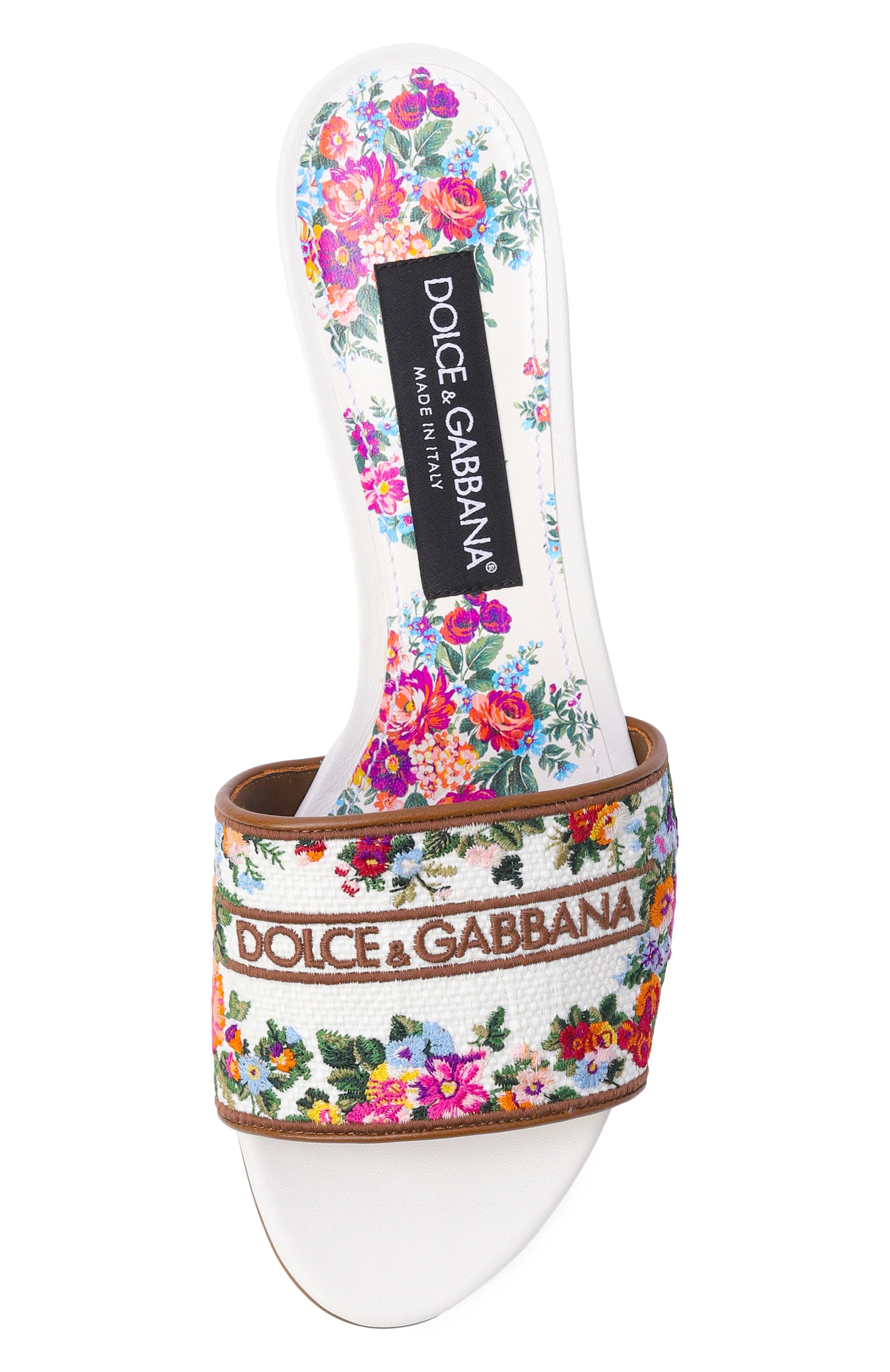 Текстильные мюли bianca 40 DOLCE & GABBANA, арт. CR1748/A6483, фото 6