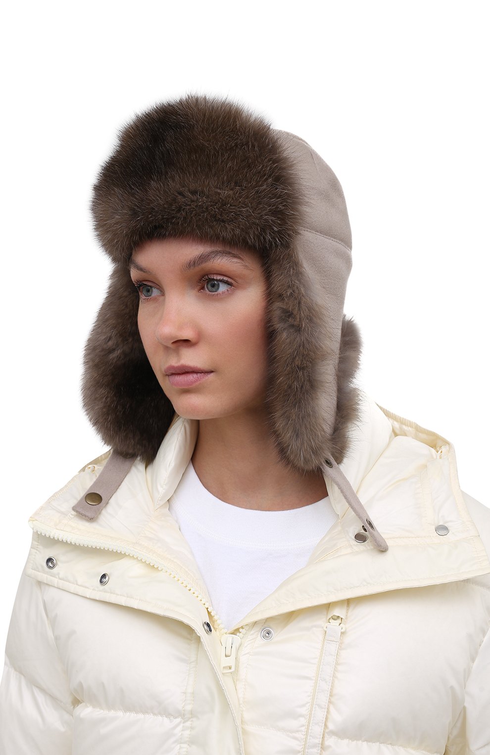 Шапка-ушанка из меха соболя BLACK SABLE, арт. BS-005F8/MW, фото 2