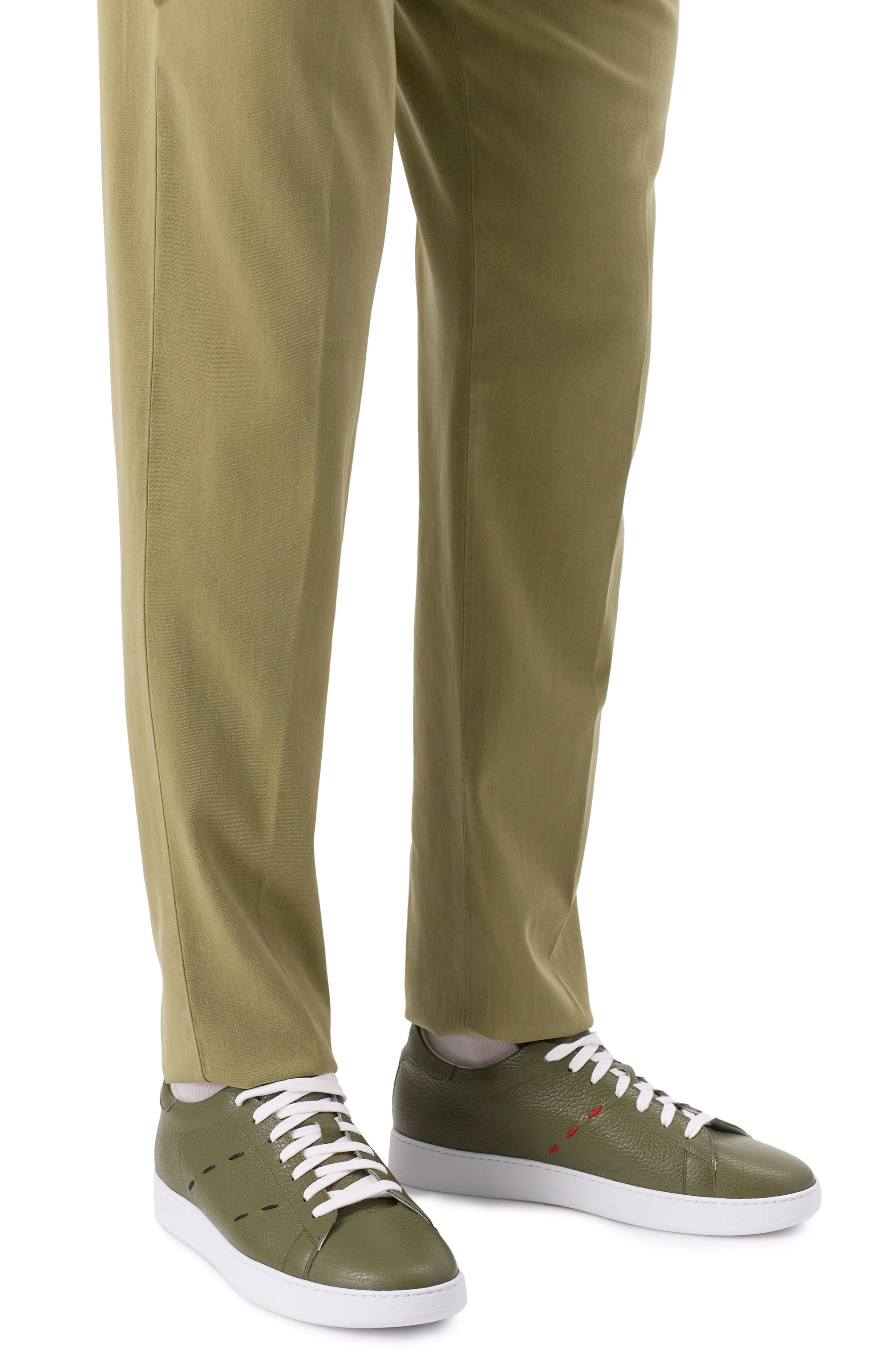 Кожаные кеды KITON, арт. USSA068N0114907, фото 3