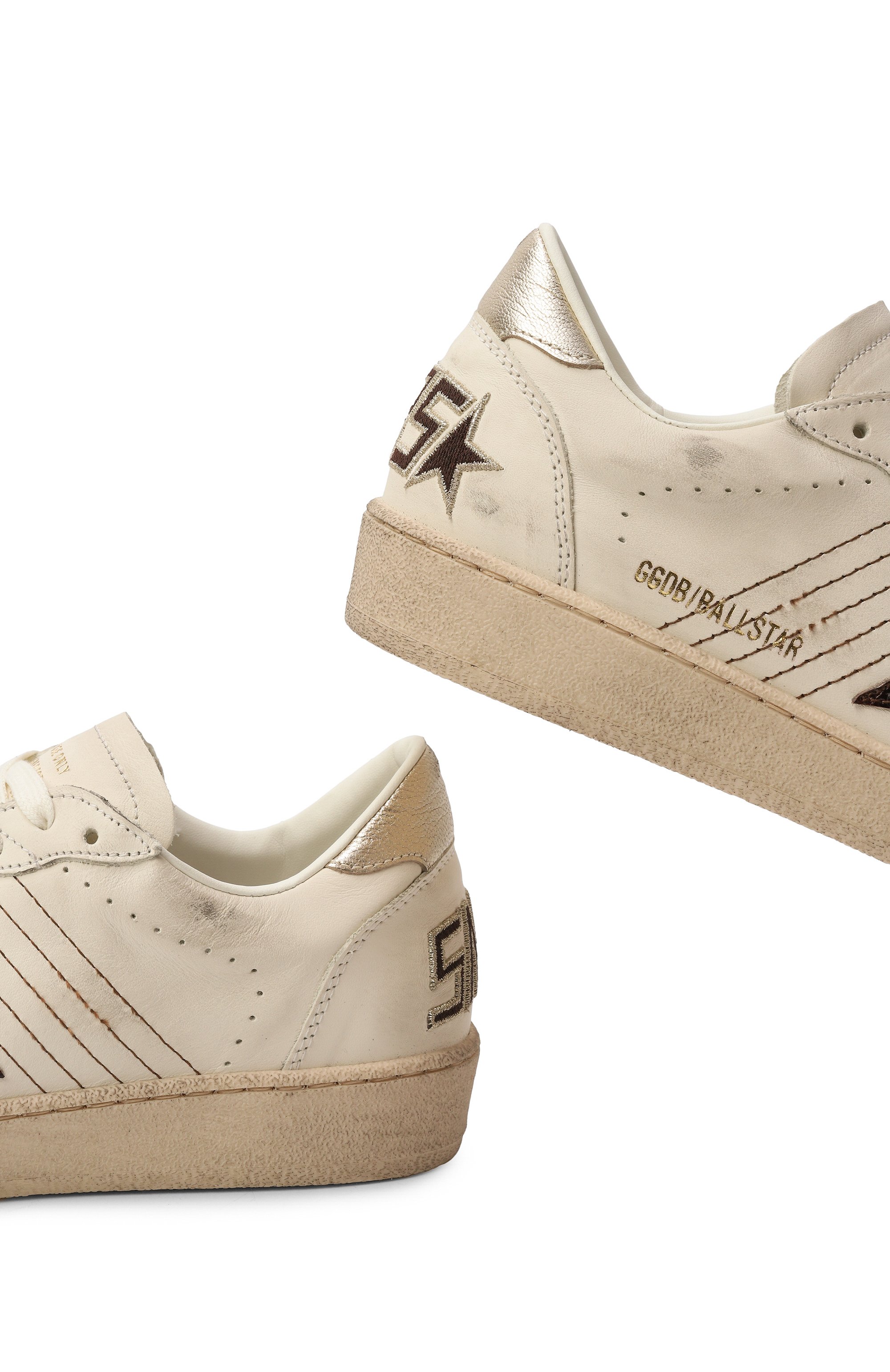 Кожаные кеды ball star GOLDEN GOOSE DELUXE BRAND, арт. GWF00117.F007296, фото 7