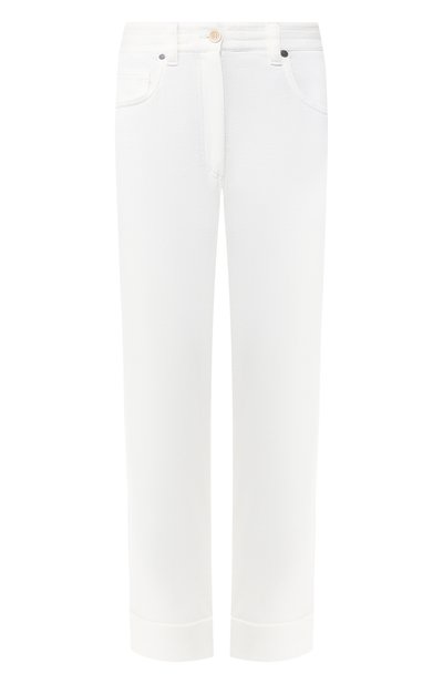 Женские брюки из смеси льна и хлопка BRUNELLO CUCINELLI, арт. MH926SH599