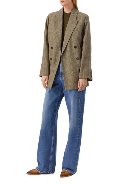 Замшевые туфли SANTONI коричневого цвета по цене 103500 руб., арт. WDEG71386PC4NAEA, фото 3 Замшевые туфли SANTONI, арт. WDEG71386PC4NAEA, фото 3