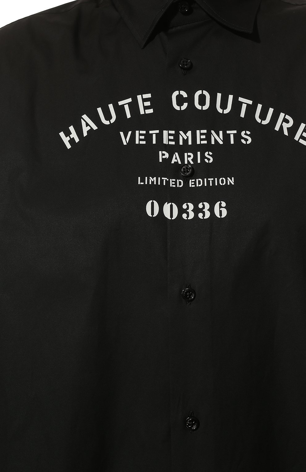 Хлопковая рубашка VETEMENTS, арт. UA53SH450B 1001/W, фото 5