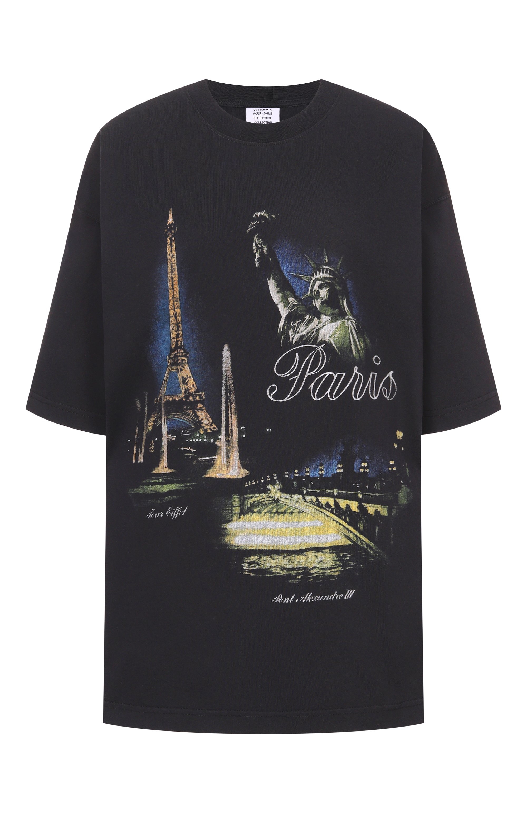 Хлопковая футболка VETEMENTS, арт. ME76TR244B/1200 LIGHT JERSEY, фото 1