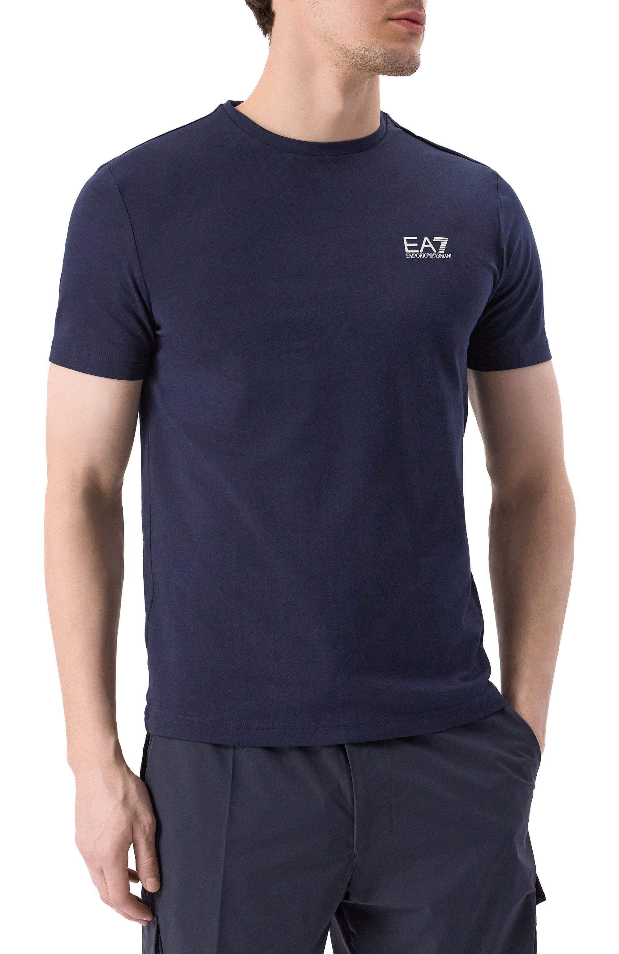 Хлопковая футболка EA7, арт. 8NPT26/PJVQZ, фото 3