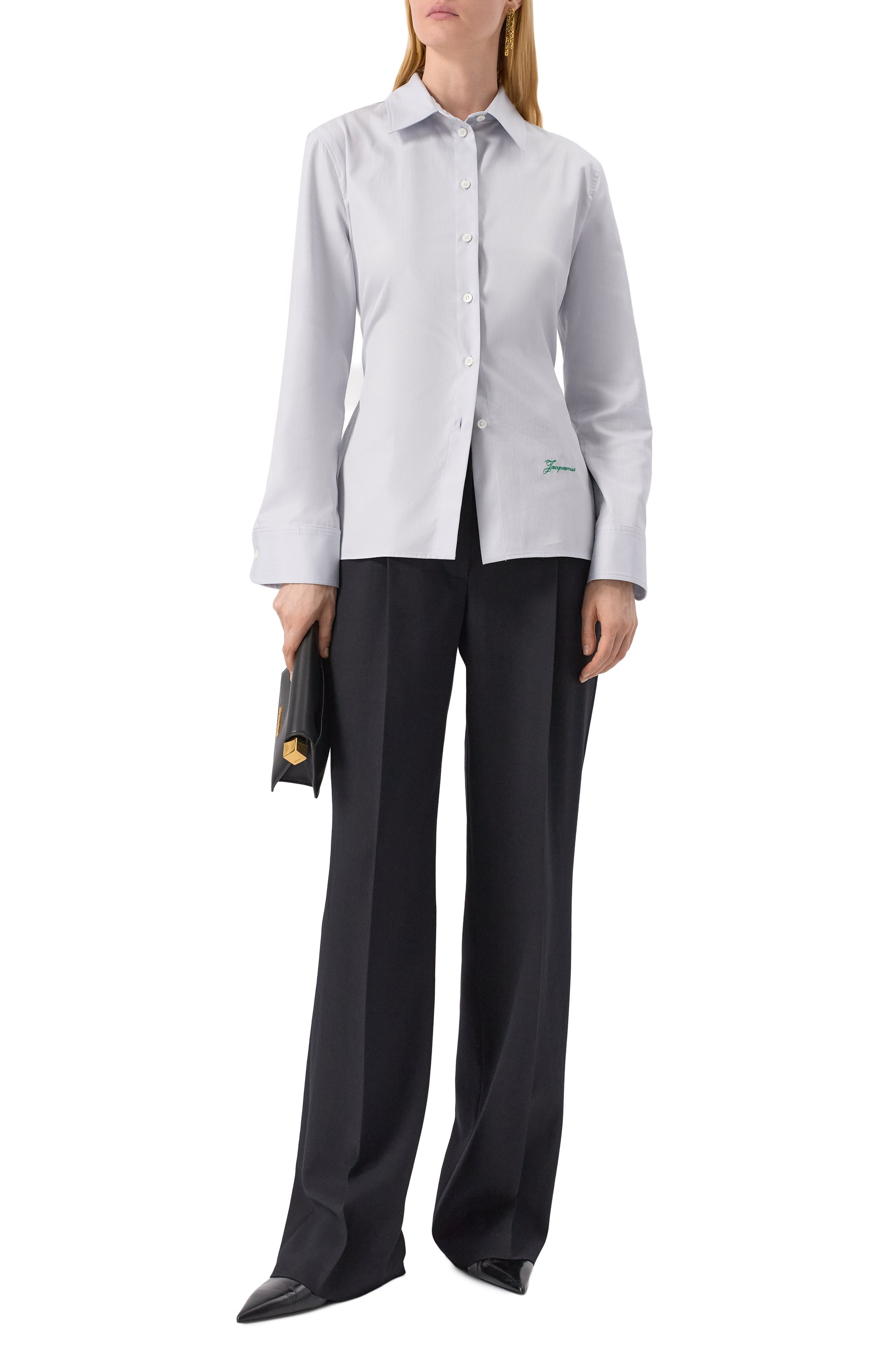 Хлопковая рубашка JACQUEMUS, арт. 25E243SH064, фото 2