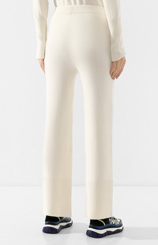 Кашемировые брюки Joseph Белый, фото 4