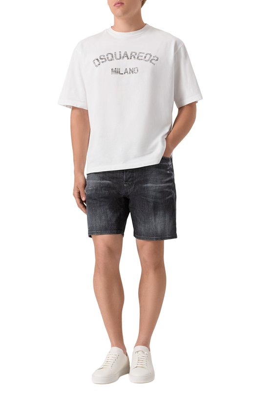 Джинсовые шорты Dsquared2 S74MU0913/S30357 Серый  S74MU0913/S30357 Фото 2