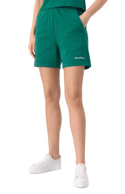 Хлопковые шорты SPORTY AND RICH, арт. SH039516300GR03, фото 3