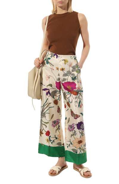 Шелковые брюки GUCCI, арт. 543465 ZLQ97, фото 2