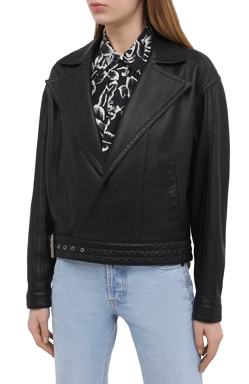 Кожаная куртка SAINT LAURENT, арт. 644265/YC20C, фото 3