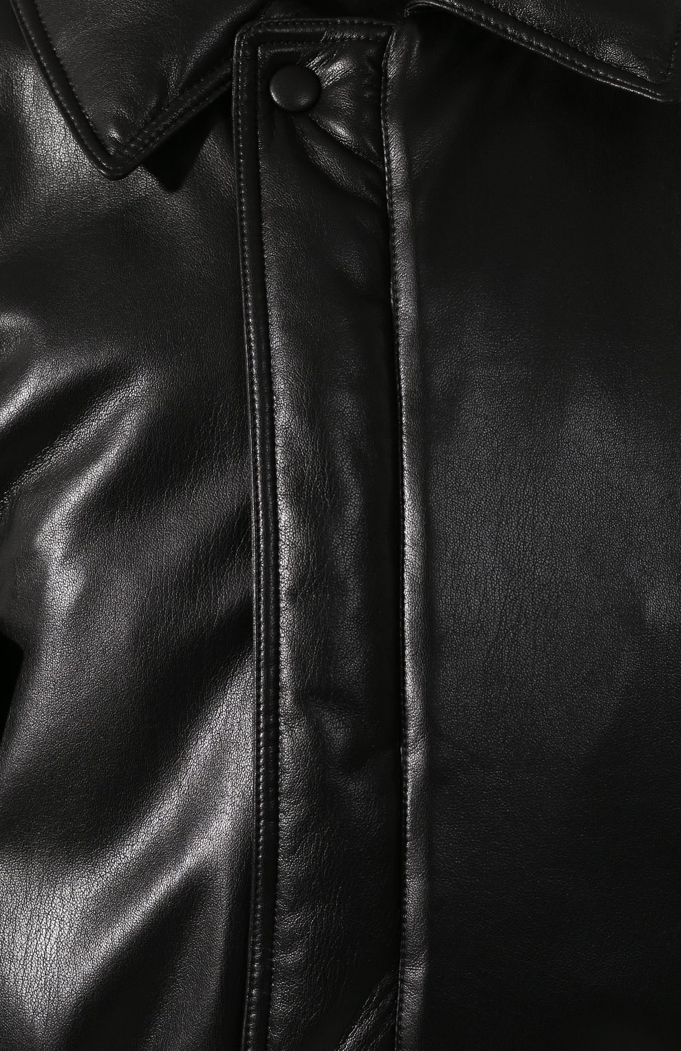 Бомбер NANUSHKA, арт. B0MI_BLACK_VEGAN LEATHER, фото 5