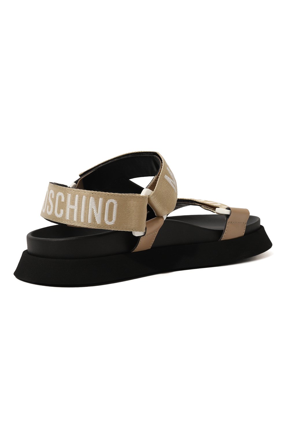 Сандалии MOSCHINO золотого цвета по цене 26300 руб., арт. MA16244G1I/MU0, фото 5 Сандалии MOSCHINO, арт. MA16244G1I/MU0, фото 5