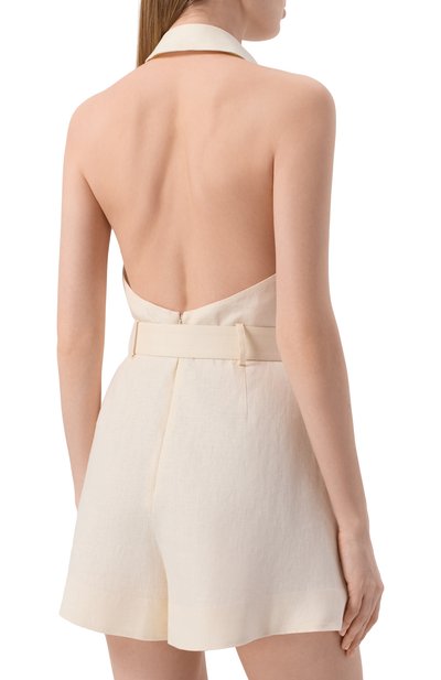 Льняной комбинезон ZIMMERMANN кремового цвета по цене 128500 руб., арт. 3117YRS261, фото 3 Льняной комбинезон ZIMMERMANN, арт. 3117YRS261, фото 3