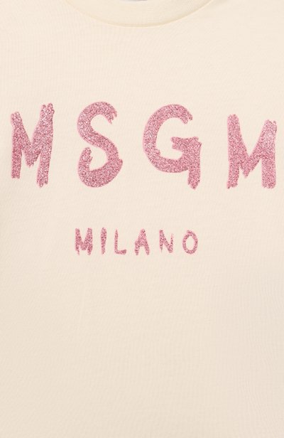 Хлопковый лонгслив MSGM KIDS, арт. F6MSNGTH367, фото 3