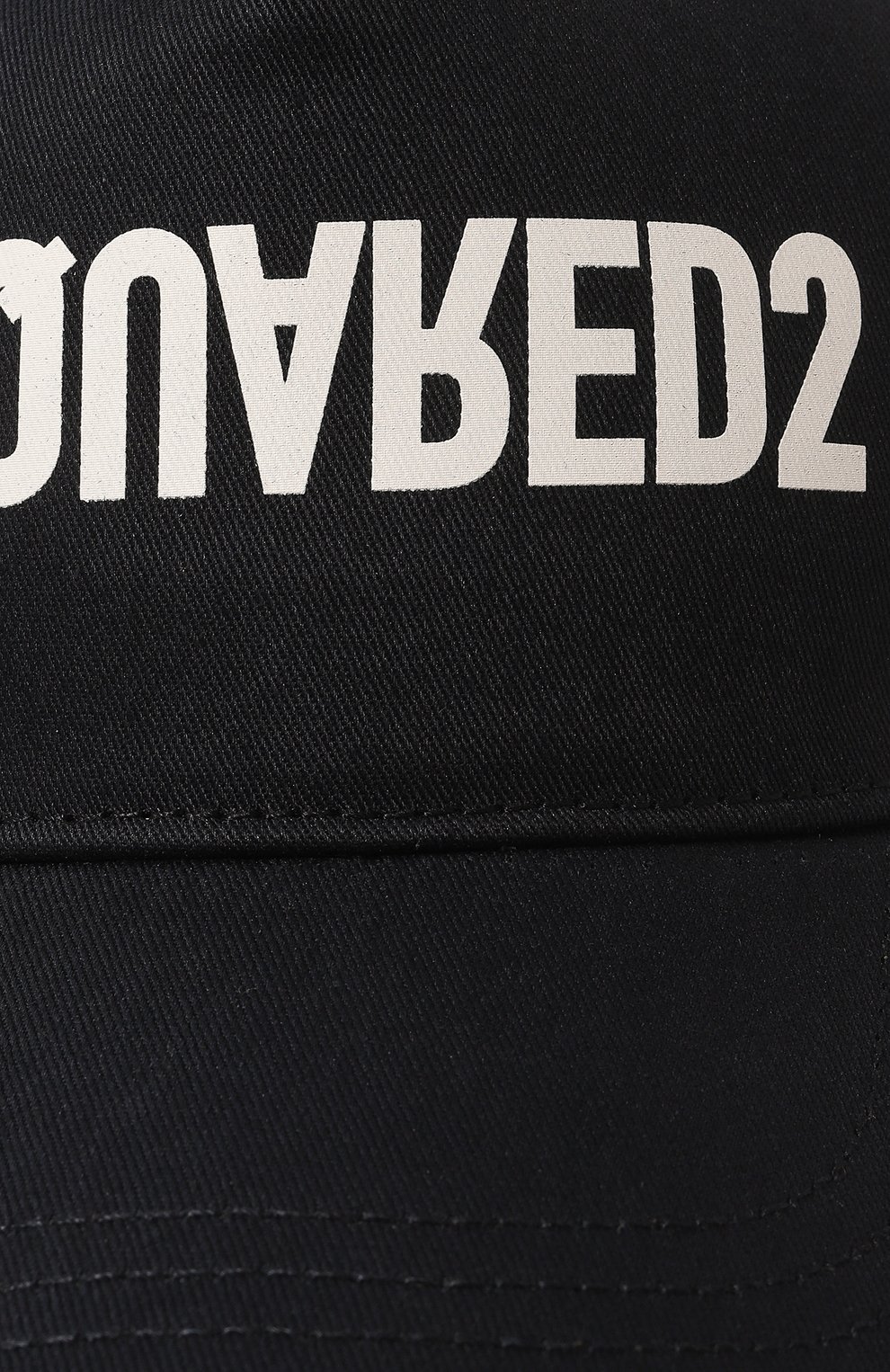 Хлопковая бейсболка DSQUARED2 темно-синего цвета по цене 21950 руб., арт. BCM0658 05C00001, фото 4 Хлопковая бейсболка DSQUARED2, арт. BCM0658 05C00001, фото 4