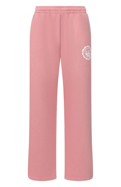 Женские хлопковые брюки sporty &amp; rich x juicy couture SPORTY AND RICH, арт. PA085716692PI07/JUICY EMBLEM WIDE SWEATPANT