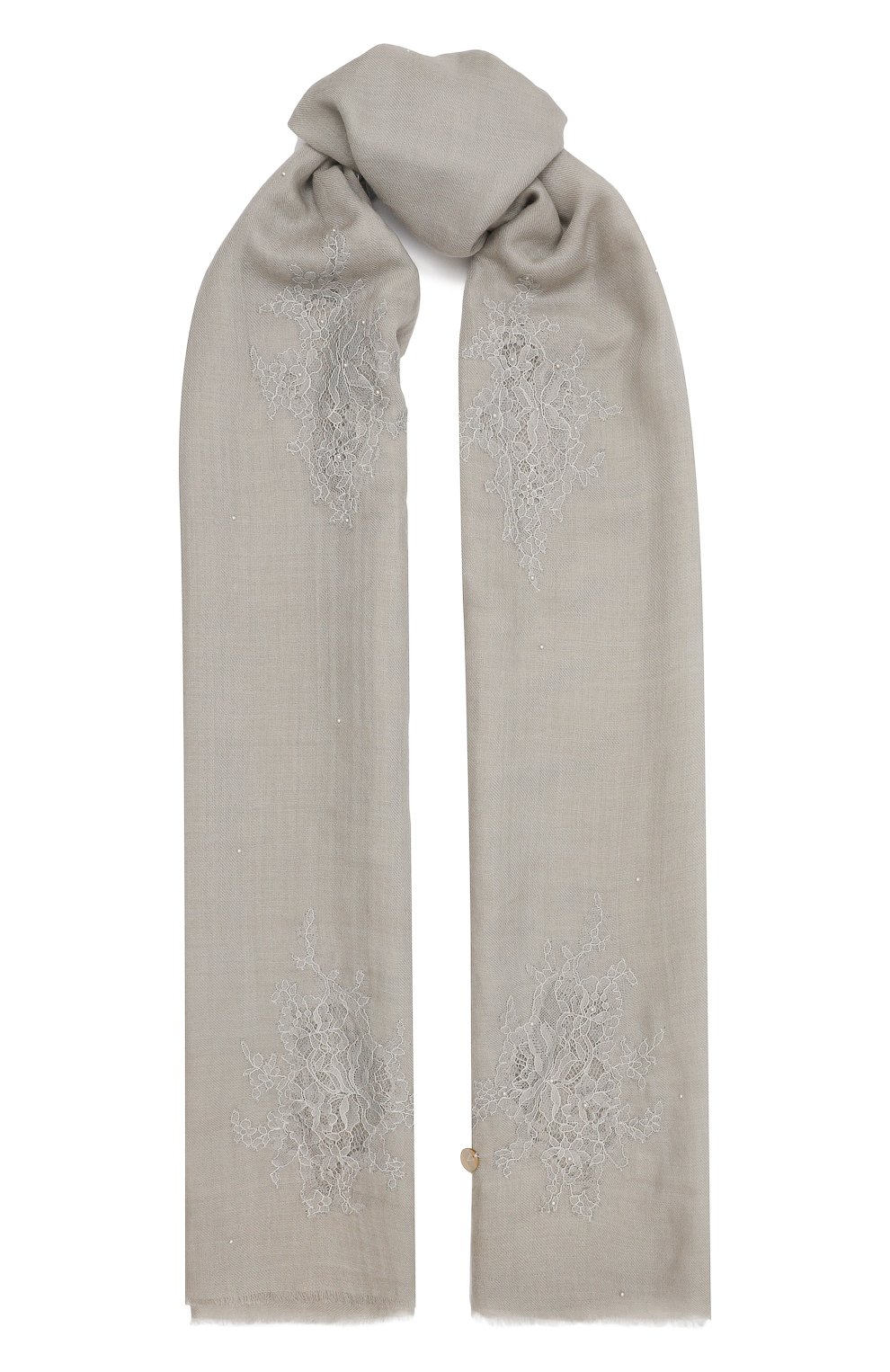 Шаль из шелка и шерсти VINTAGE SHADES серого цвета по цене 20800 руб., арт. 32293, фото 1 Шаль из шелка и шерсти VINTAGE SHADES, арт. 32293, фото 1