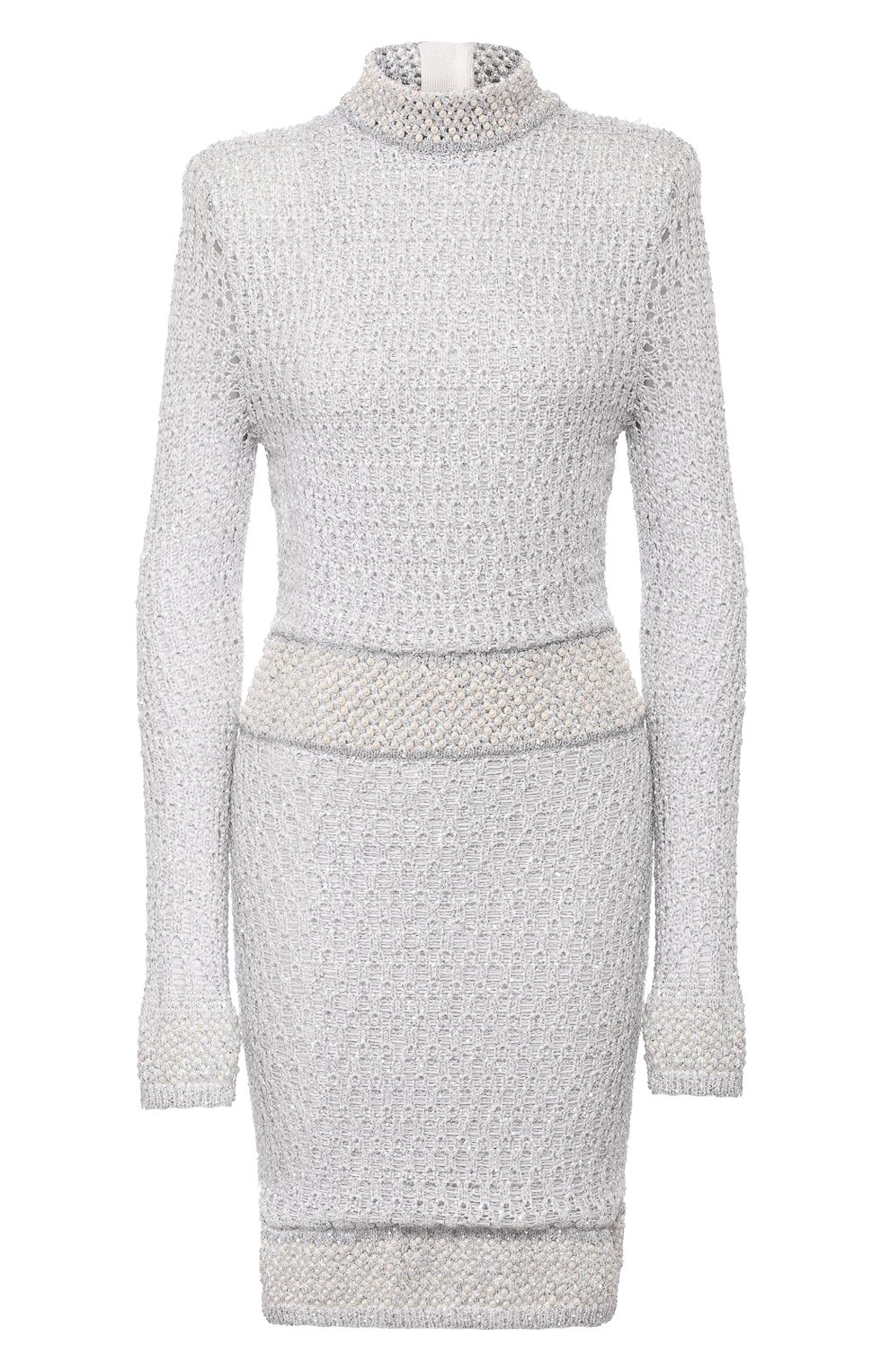 Платье BALMAIN белого цвета по цене 549500 руб., арт. SF26265/K492, фото 1 Платье BALMAIN, арт. SF26265/K492, фото 1