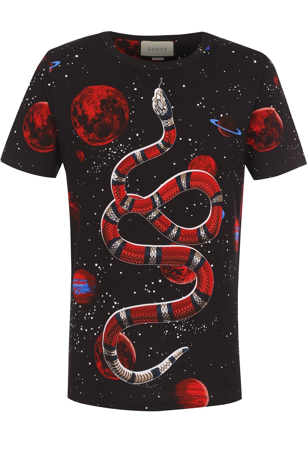 Хлопковая футболка с принтом GUCCI, арт. 457936/X3G51, фото 1