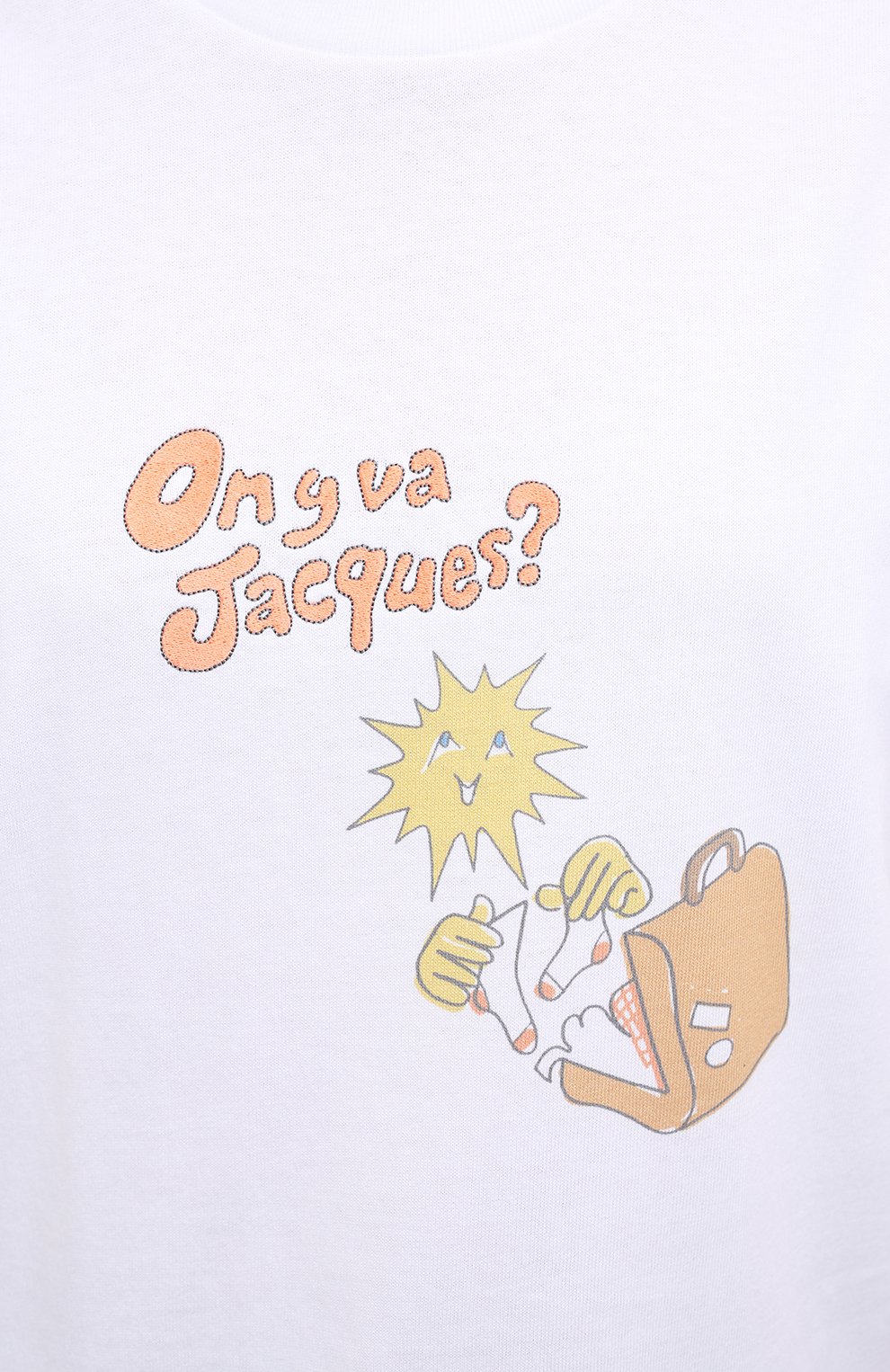 Хлопковая футболка JACQUEMUS, арт. 203JS17/218753, фото 5