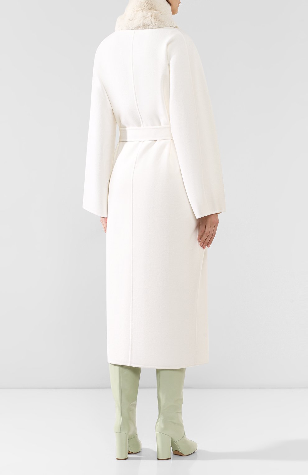 Пальто с меховой отделкой KITON, арт. D48632DK05I38, фото 4