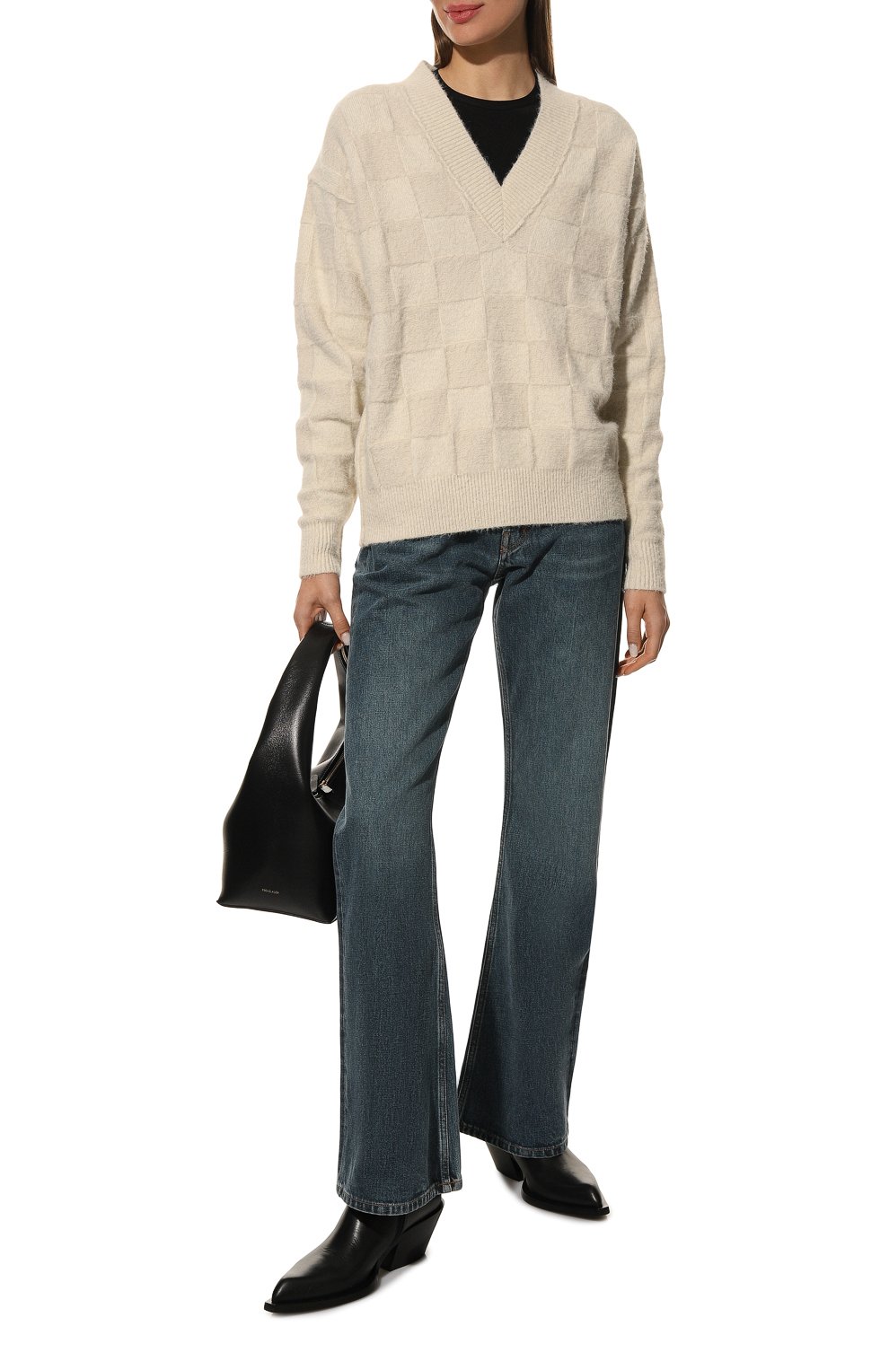 Пуловер UMA WANG кремового цвета по цене 55450 руб., арт. W2 W UK7138, фото 2 Пуловер UMA WANG, арт. W2 W UK7138, фото 2