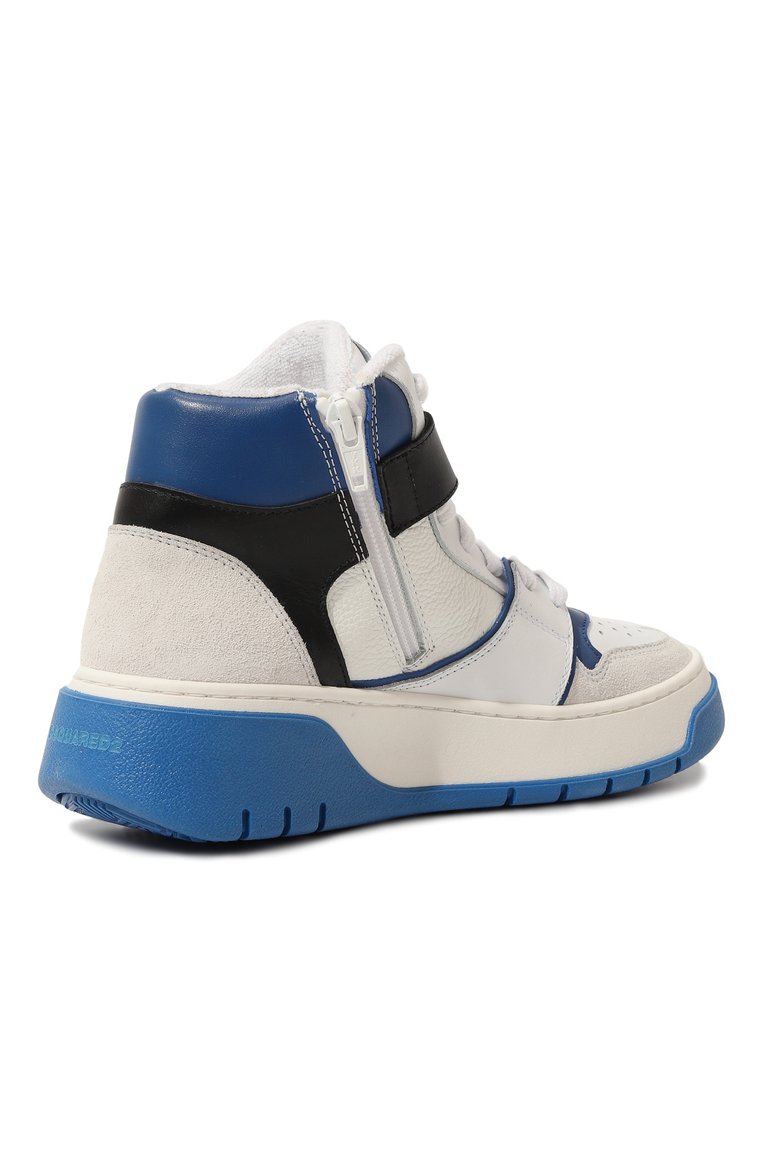 Высокие кеды из кожи DSQUARED2, арт. 75660/36-40, фото 1
