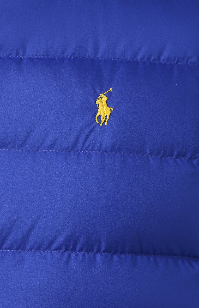 Мужской двусторонний жилет POLO RALPH LAUREN синего цвета, арт. 710787829 | Фото 5 (Материал утеплителя: Пух и перо; Материал подклада: Синтетический материал; Материал внешний: Синтетический материал; Длина (верхняя одежда): Короткие; Мужское Кросс-КТ: Верхняя одежда, жилеты-объемные; Кросс-КТ: Пуховик, Куртка; Стили: Кэжуэл; Материал сплава: Проставлено; Драгоценные камни: Проставлено)