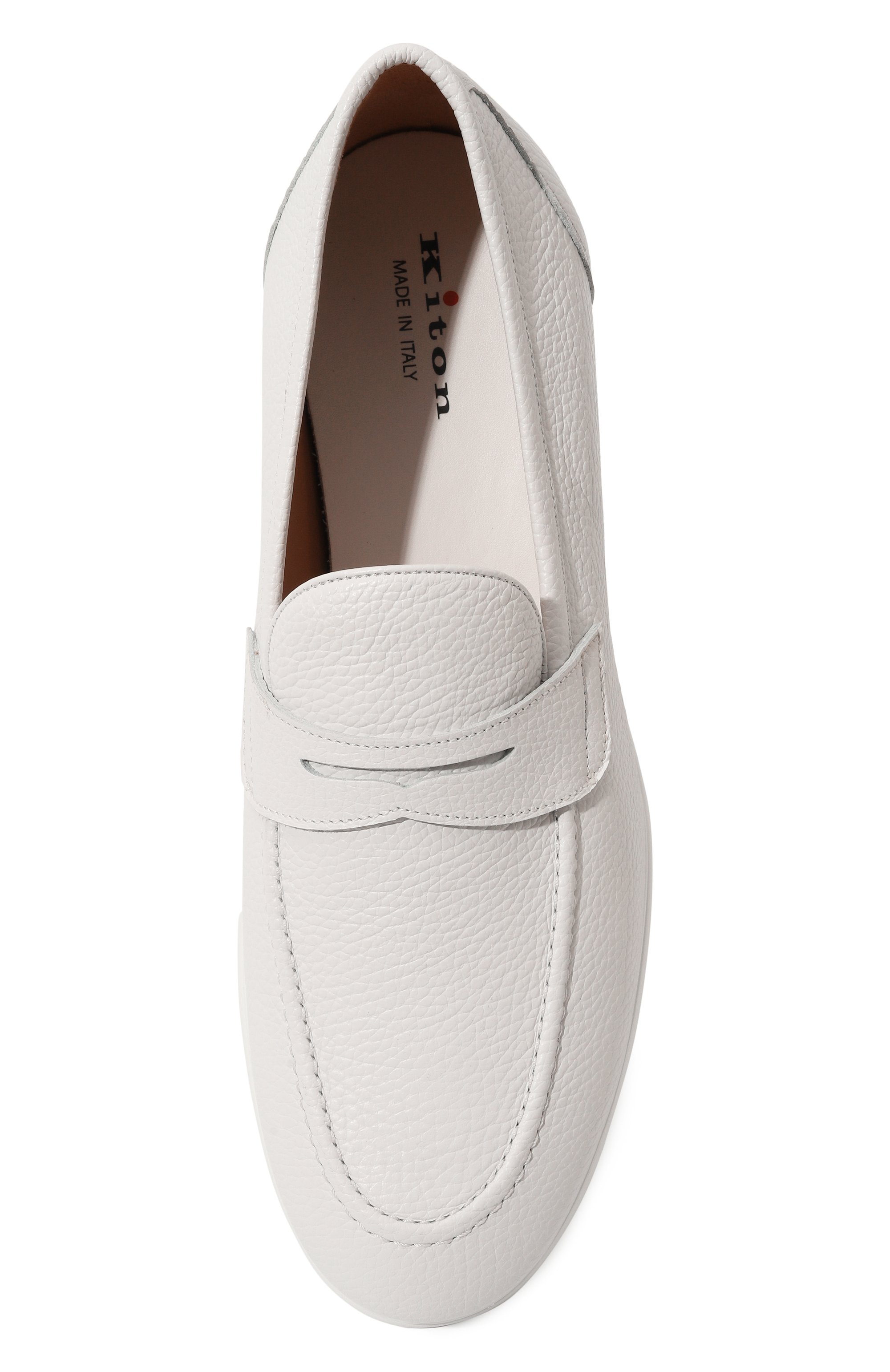 Кожаные пенни-лоферы KITON, арт. USSA075N01073, фото 6