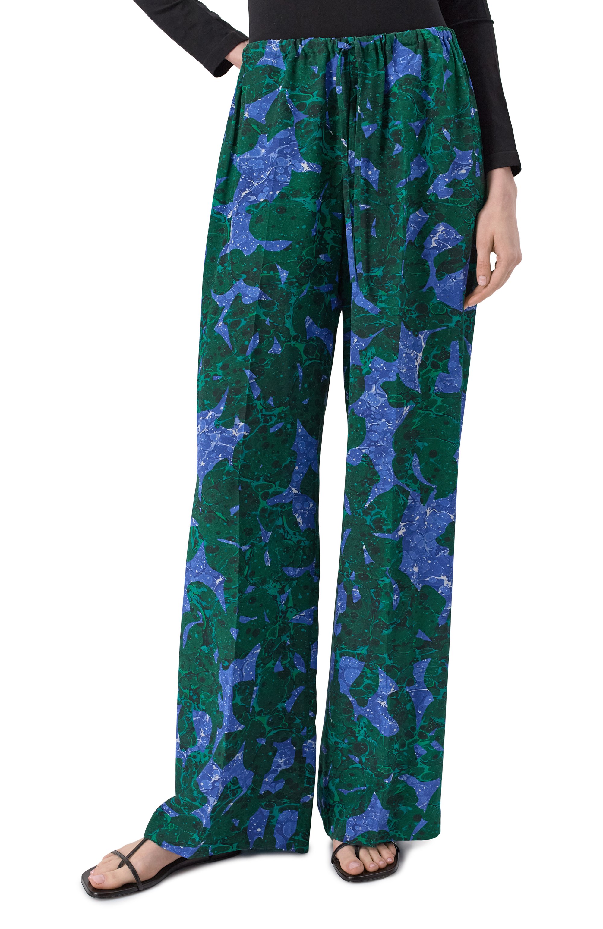 Шелковые брюки DRIES VAN NOTEN, арт. 251-010915-1082, фото 3