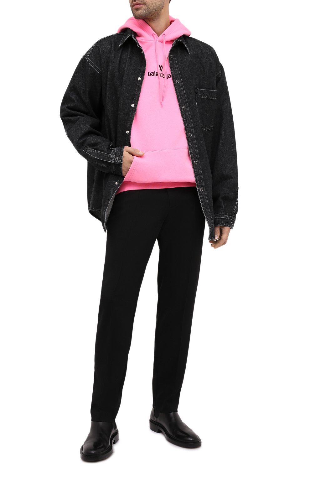 Хлопковое худи BALENCIAGA, арт. 570811/TJVE1, фото 2