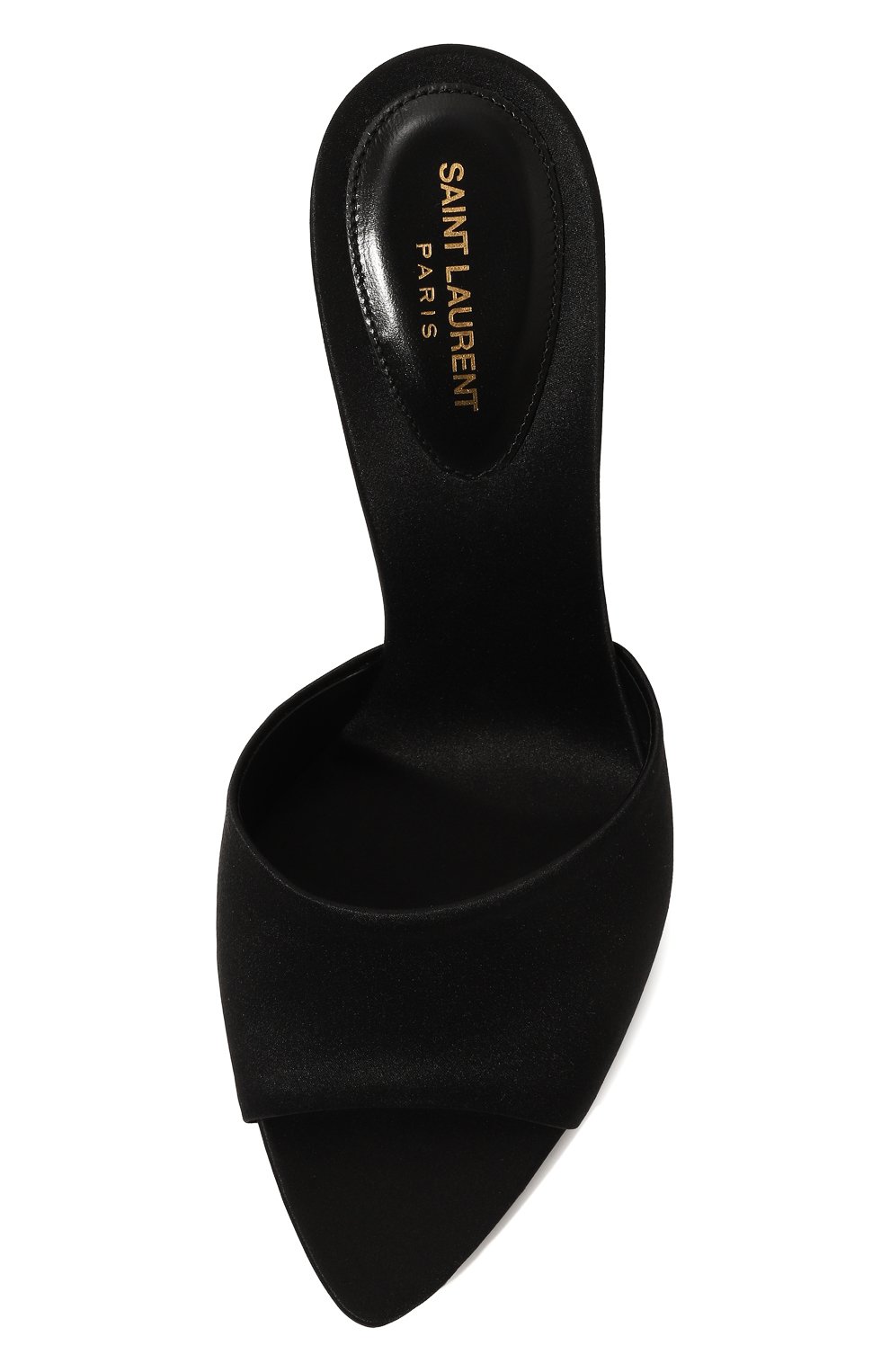 Текстильные мюли suite 105 SAINT LAURENT черного цвета по цене 99500 руб., арт. 731565/1UU00, фото 4 Текстильные мюли suite 105 SAINT LAURENT, арт. 731565/1UU00, фото 4