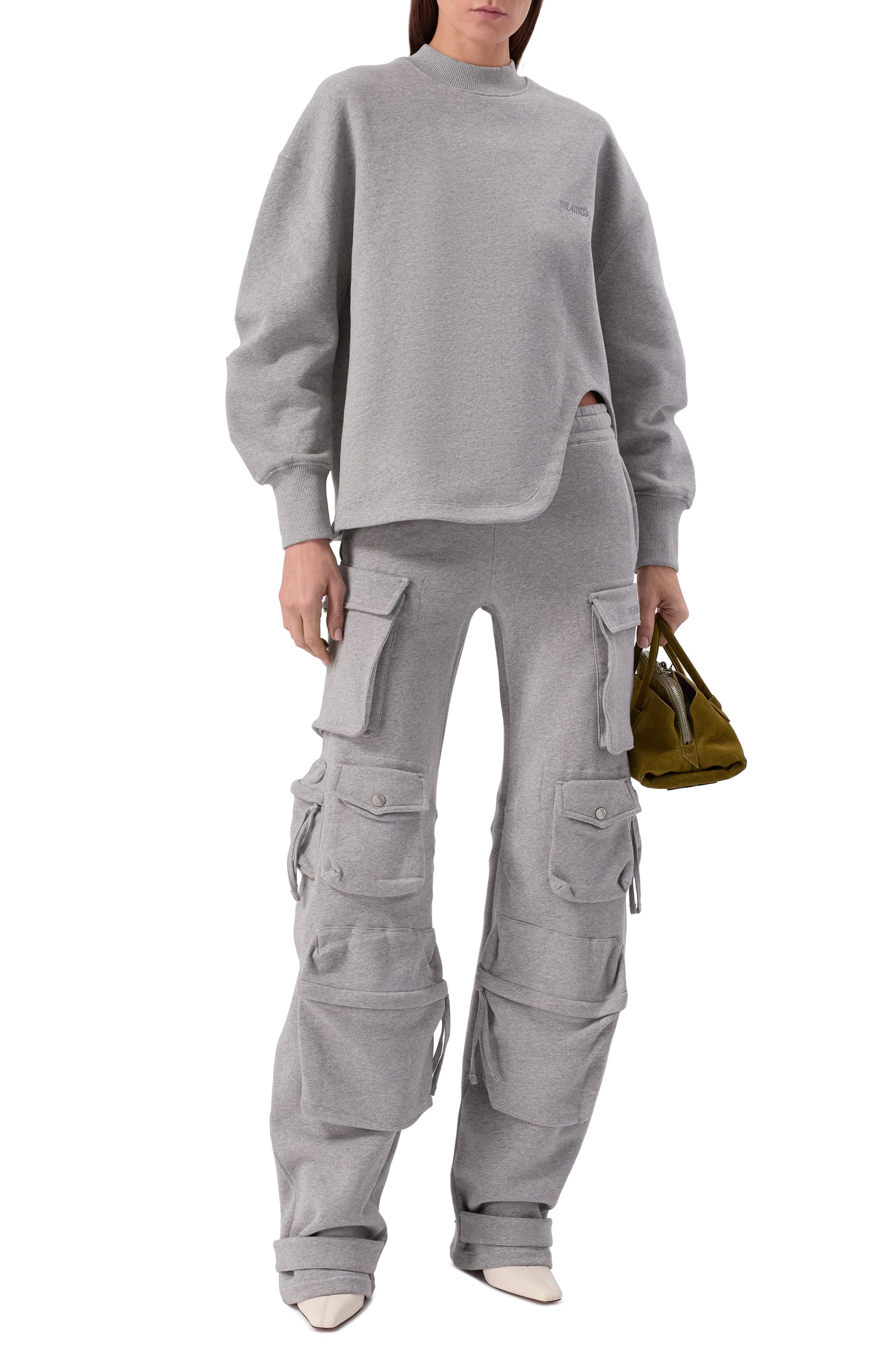 Хлопковый свитшот THE ATTICO, арт. 260WCF00024/JJF003AA, фото 2