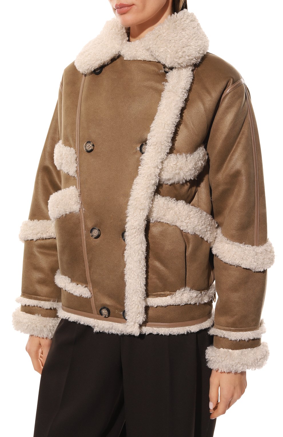 Дубленка из экомеха URBANCODE STUDIO, арт. BJ18457, фото 3