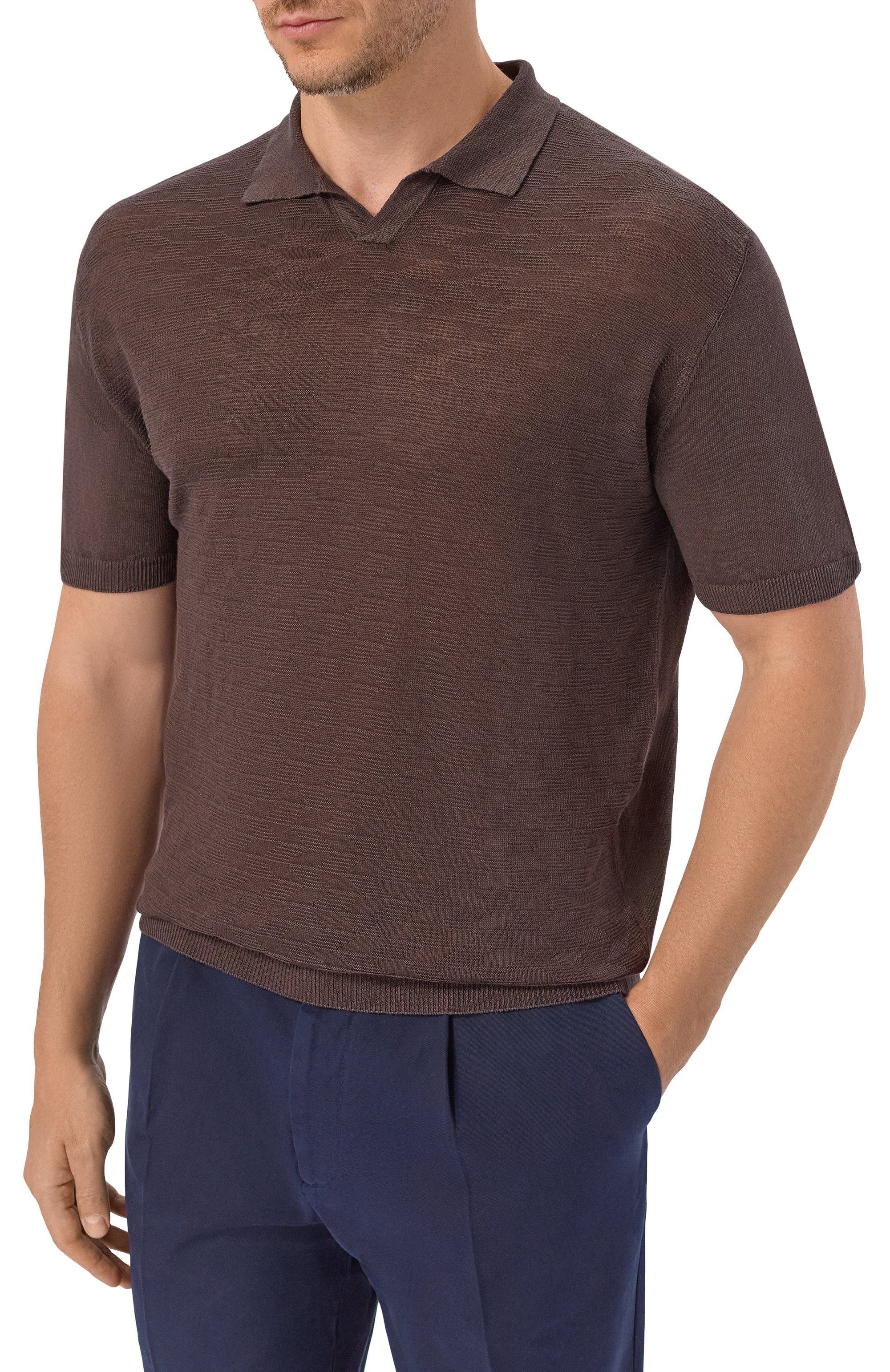 Льняное поло CORNELIANI, арт. 27M570/2725135, фото 3