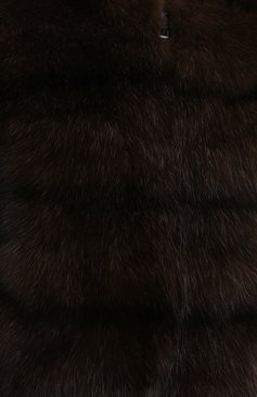 Женская шуба из меха соболя VALENTINO коричневого цвета, арт. UF3FBA303AF | Фото 5 (Материал подклада: Шелк; Длина (верхняя одежда): До середины бедра; Материал внешний: Натуральный мех; Рукава: Длинные; Стили: Гламурный; Женское Кросс-КТ: Мех; Драгоценные камни: Проставлено; Материал сплава: Проставлено; Нос: Не проставлено; Кросс-КТ: Куртка)