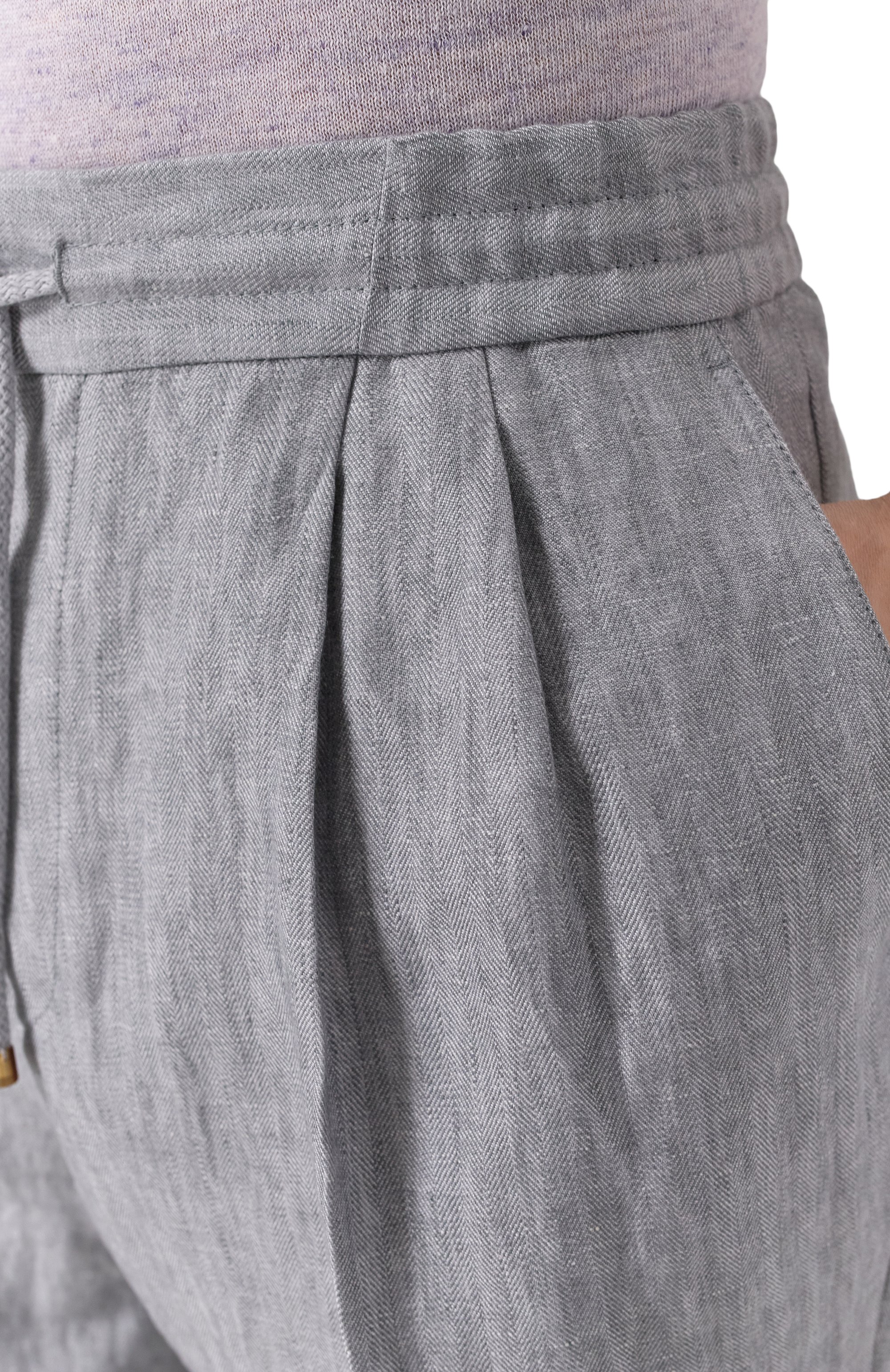 Льняные шорты BRUNELLO CUCINELLI, арт. MH250U0020, фото 5