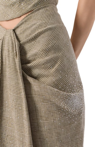 Брюки из вискозы и хлопка с отделкой стразами GIUSEPPE DI MORABITO, арт. 04SSPA117C 04427, фото 5