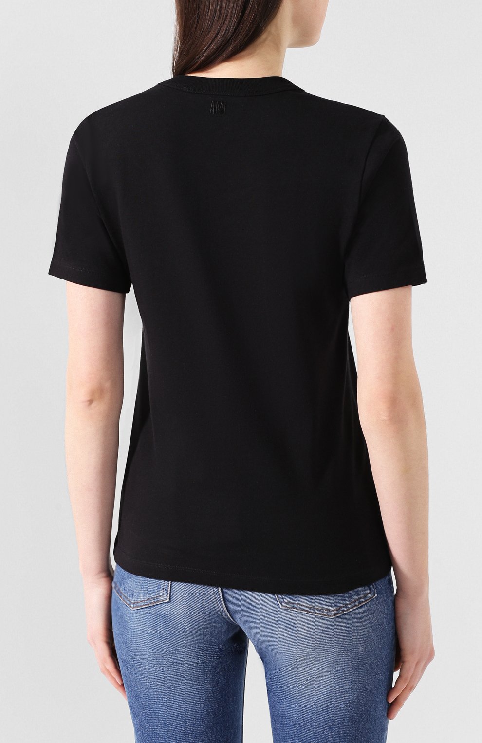 Хлопковая футболка AMI, арт. E20FJ108.720, фото 4