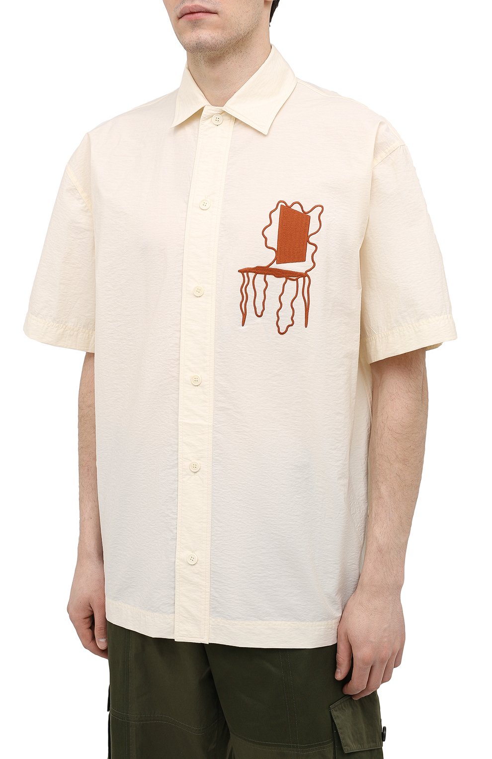 Хлопковая рубашка JACQUEMUS, арт. 215SH09/114145, фото 3