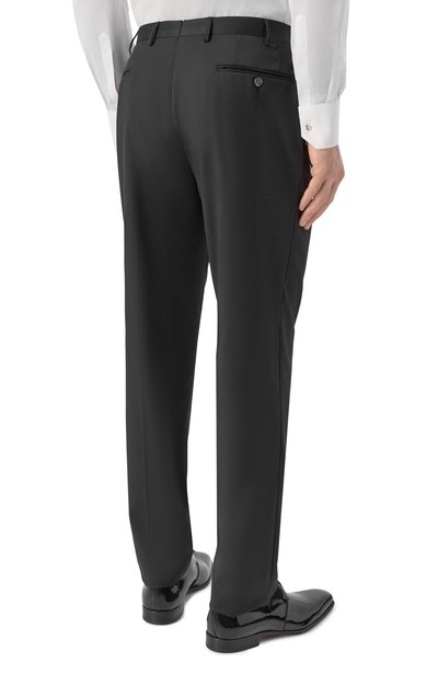 Шерстяные брюки CORNELIANI черного цвета по цене 54850 руб., арт. 275T09/2798150, фото 4 Шерстяные брюки CORNELIANI, арт. 275T09/2798150, фото 4