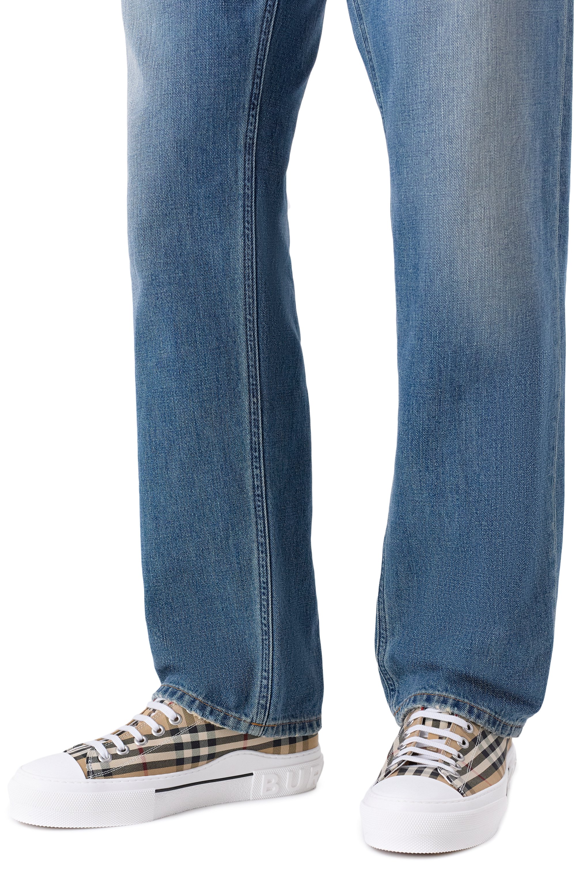 Текстильные кеды BURBERRY, арт. 8049745, фото 3