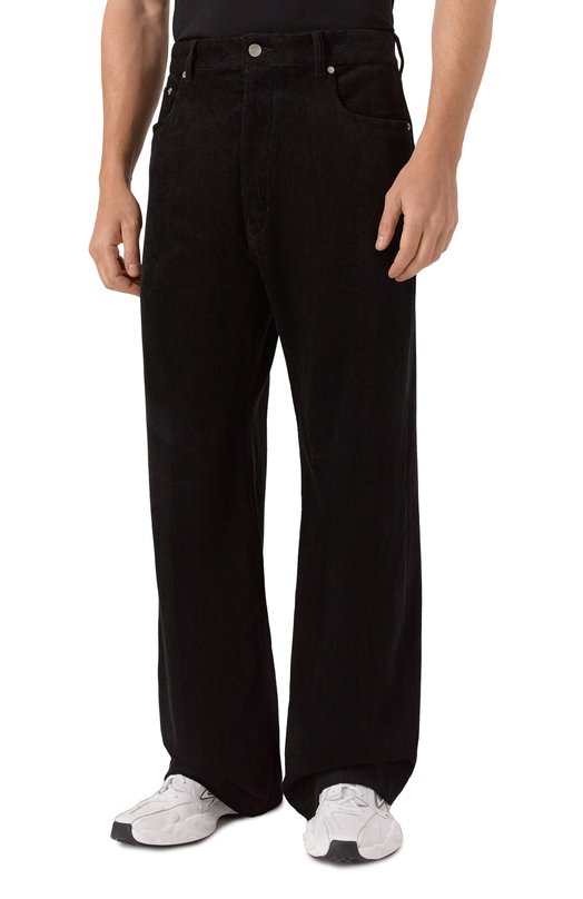 Вельветовые брюки Rick Owens RU02E1333/MLC9 Чёрный  RU02E1333/MLC9 Фото 3