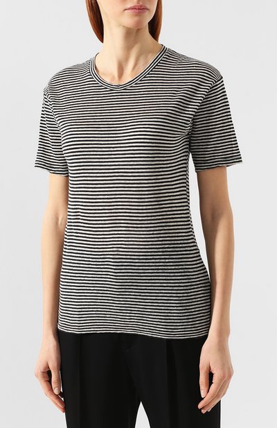 Футболка из смеси хлопка и льна ISABEL MARANT ETOILE, арт. TS0334-00M006E/ANDREIA, фото 3