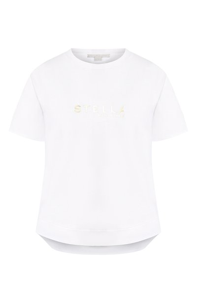 Женская хлопковая футболка STELLA MCCARTNEY, арт. 593857/SNW19
