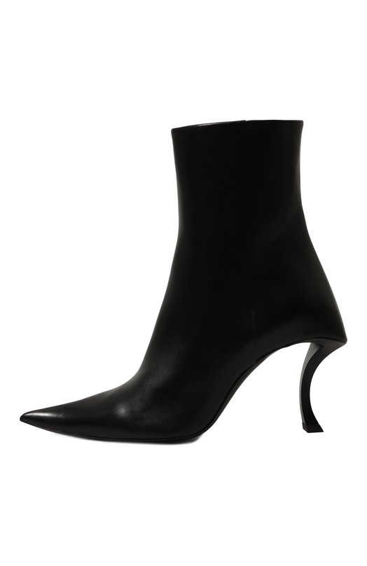 Кожаные ботильоны Hourglass 100 Balenciaga 742404/WBET1 Чёрный  742404/WBET1 Фото 4